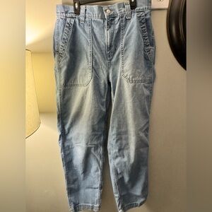 Old Navy High-Rise Light Blue Chino Pants